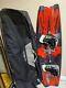 Ho Soul 5 140 Wake Board 55 Size 14 Boots With Case & Life Jacket, Red & Black
