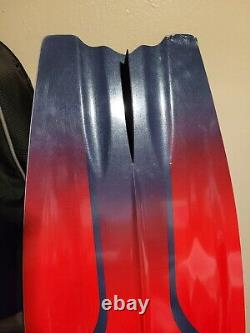 HO Soul 5 140 Wake Board 55 Size 14 Boots with Case & Life Jacket, Red & Black