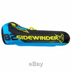 HO Sports Sidewinder 3 Person Towable Tube Water Raft with 60' Tow Rope & Pump