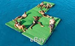 Hydroslide 6x12ft Oversized Inflatable Water Mattress Deck 6 Person
