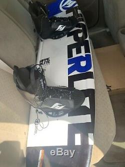 Hyper lite wakeboard. Size 140. Comes with open toe boots