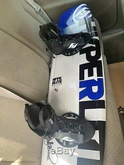 Hyper lite wakeboard. Size 140. Comes with open toe boots