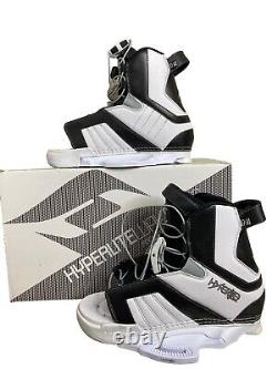 Hyperlite Wake Board Remix Binding Boots Sz 10-14 White Black