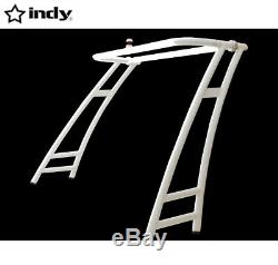 Indy Max forward facing boat wakeboard tower pure white coated easy install