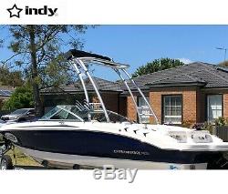 Indy Max forward facing boat wakeboard tower pure white coated easy install