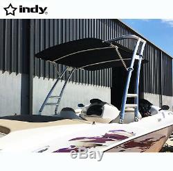 Indy Max forward facing boat wakeboard tower test sample with minor defect