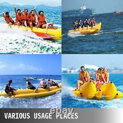 Inflatable Banana Boat 6 Rider Inflatable Water Tube Towable Island Hopper Sled