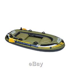 Inflatable Boat Inflatable Dinghy 3 People Fishing Boat With Oars