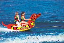Inflatable Boat Towable Tube Super Dog Water Sports Lake River 1 to 2 Rider New