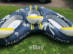 Inflatable Nautica 3 person rider boat water tube