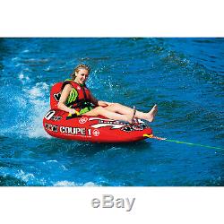 Inflatable Single Rider Towable Tube 1 Person Boat Lake Watersports Drifter Raft
