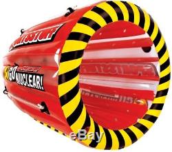 Inflatable Towable Tube Bullet-Shaped Water Raft Tubing Ski Boat Outdoor Sports