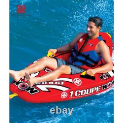 Inflatable Towable Tube Single Rider Watersports Raft 1 Person Boat Lake Drifter