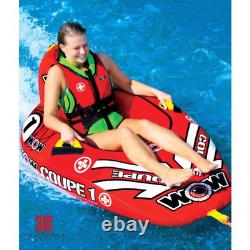 Inflatable Towable Tube Single Rider Watersports Raft 1 Person Boat Lake Drifter