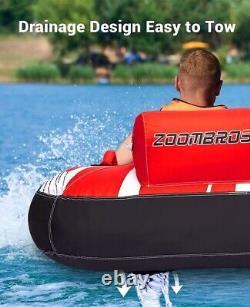 Inflatable Towable Water Tube Cockpit-Style Boating 3-Person Water Sport Summer