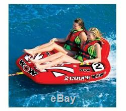 Inflatable Water Sports Boat Tow Tube Water Tubing Towables Pool Lake 2 Person