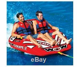 Inflatable Water Sports Boat Tow Tube Water Tubing Towables Pool Lake 2 Person