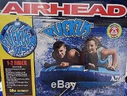 Inflatable Water Towable Tube Airhead 2 Rider Person Sportsstuff Deck Boat Lake