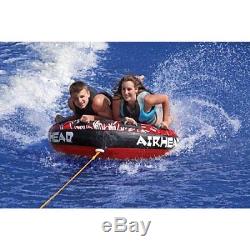 Inflatable Water Towable Tube Airhead 2 Rider Person Sportsstuff Deck Boat Lake