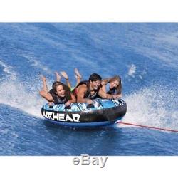 Inflatable Water Towable Tube Airhead 3 Rider Person Deck Boat Lake Sportsstuff