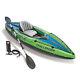 Intex Sports Challenger K1 Inflatable Kayak 1 Seat Floating Boat Oars River/lake