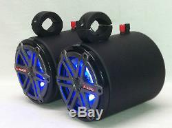 JL Audio WithLED's Titanium/Black Wakeboard Boat Tower Speakers, Marine! UTV RZR
