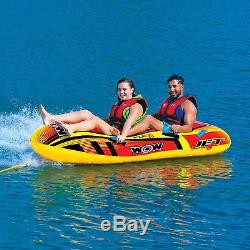 Jet Boat 2 Person tube inflatable towable lounge water-ski WOW 2017 new item