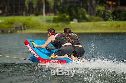 Jobe Kick Flip Tube 2 Rider Lounge Couch Inflatable 2 Way Towable Boat 230217001