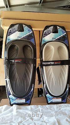 Kneeboard CSS prodrifter 3 x 2 boards grey+black pads+tow hook+ropes