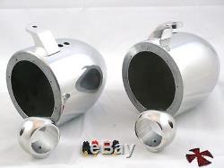 Krypt Polished 6.5 Bullet Style Wakeboard Tower Speaker Cans