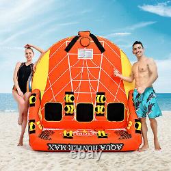 Leader Accessories 3-Person Towable Tube, Front & Back Tow Points (Orange)