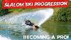 Learning To Slalom Ski Like The Professionals Progress