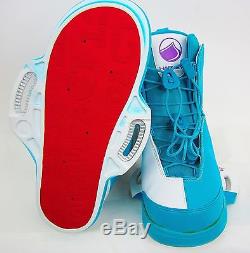 Liquid Force Harley Mens Wakeboard Boots Wht/turquoise Size10-11 New
