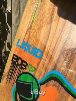 Liquid Force Wakeboard Bob 137cm With Parks Bonifay Ronix Wakeboard Boots Size Lg