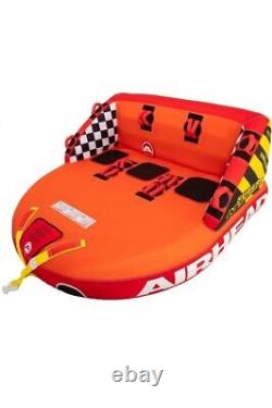 Mable Inflatable Towable Tube 1-3 Rider Models Dual Tow Points EVA Foam Pads