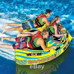 Macho 3 Persons tube inflatable towable lounge water-ski fun toy by WOW