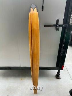 Maherajah Water Ski, Vintage Wood with Front and Back full boot, size 12