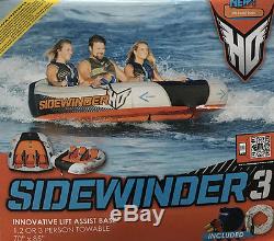 NEW 2017 1 2 3 Person HO Sports Sidewinder 3 Towable Water Ski Tube Boat Lake