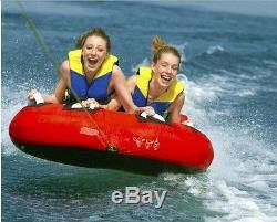 NEW 2 Person Towable Tube Inflatable Float Water Sport Boat Raft Tubing Ski Gift