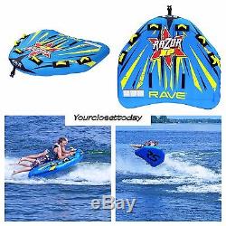 NEW 3 Person Towable Inflatable Tube Float Water Sport Boat Raft Tubing Gift Ski