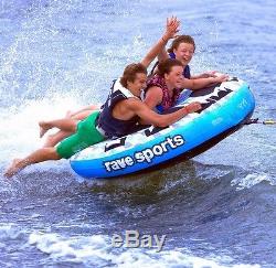 NEW 3 Person Towable Inflatable Tube Float Water Sport Boat Raft Tubing Ski Gift
