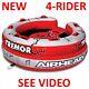 New Airhead Tremor Inflatable Towable Tube 4 Person Rider Boat Ahtm-4 See Video