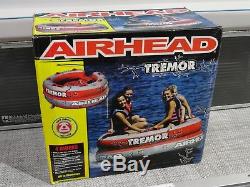 NEW AIRHEAD Tremor Inflatable Towable Tube 4 Person Rider Boat AHTM-4 SEE VIDEO