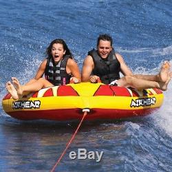 NEW AIRHEAD Turbo Blast 2 Person Rider Towable Inflatable Boat Tow Tube AHTB-12