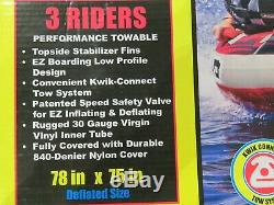 NEW Airhead G-Force 3 Person Rider Towable Boat Ski Tube AHGF3