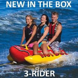 NEW Airhead HD-3 Hot Dog 3 Triple Rider Towable Inflatable Boat Ski Tube Float