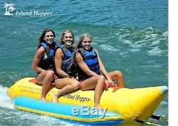 NEW Island Hopper PVC-3 Banana Boat 13' Inflatable 3 Passenger Water Sled