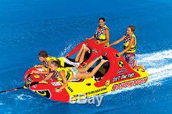 NEW SPORTSSTUFF 53-1620 Bandwagon 2+2 Towable Inflatable 4 Rider Lake Water Tube
