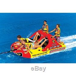 NEW SportsStuff Bandwagon 2+2 Inflatable Water 4 Rider Tube Boat Towable 53-1620