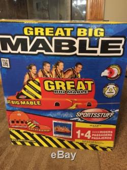 NEW SportsStuff Great Big Mable 4 Rider Multi Person Inflatable Tow Tube 53-2218